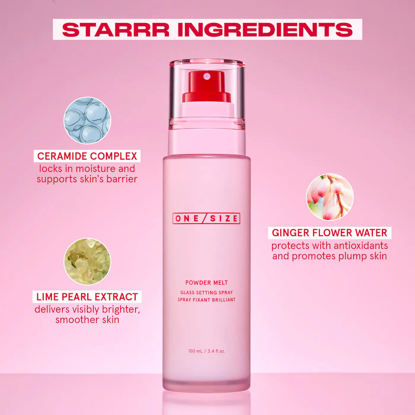 ONE SIZE Powder Melt Glass Setting Spray