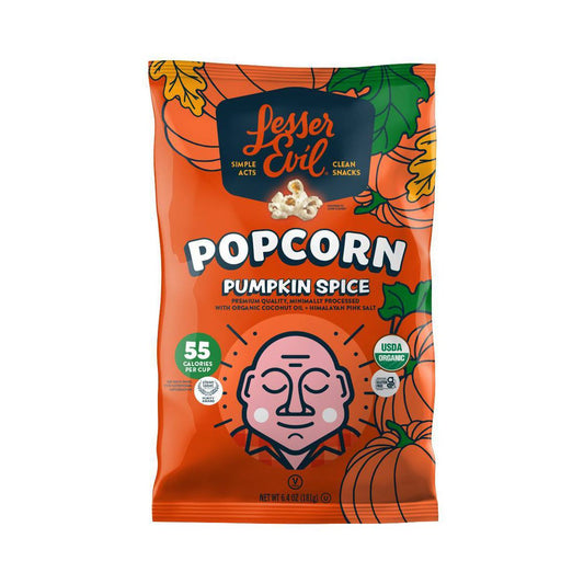 LesserEvil Organic Popcorn Pumpkin Spice