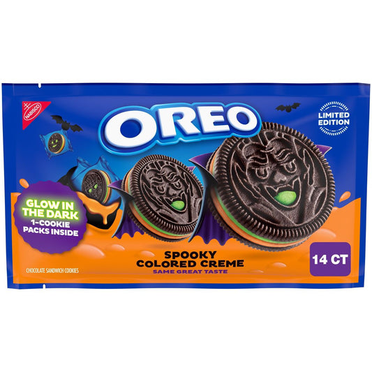 Oreo Halloween Green and Orange Creme