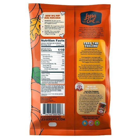LesserEvil Organic Popcorn Pumpkin Spice