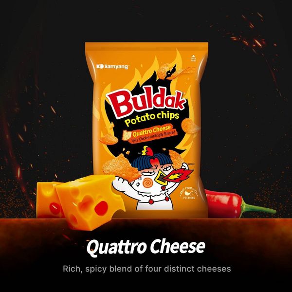 Buldak Quattro Cheese Potato Chips