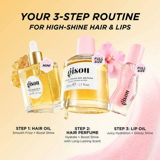 Gisou Set de trío Hidratante Honey Gloss