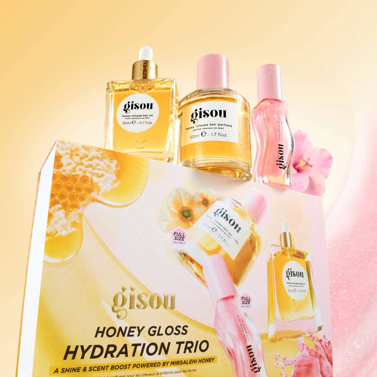 Gisou Set de trío Hidratante Honey Gloss